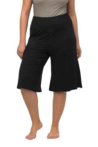 Ulla Popken Damen Bermuda, weites, gerades Bein, Elastikbund, schwarz, 50/52 Ulla Popken Damen Bermuda, weites, gerades Bein, Elastikbund, schwarz, 50/52 von Ulla Popken