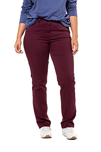 Ulla Popken Damen Best Fit, Zauberbund, Sophie Hose, Violett (Lila 81), 56W / 32L von Ulla Popken