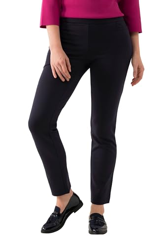 Ulla Popken Damen Bodyformimg, Classic Straight Hose, Marine, 47W / 32L von Ulla Popken