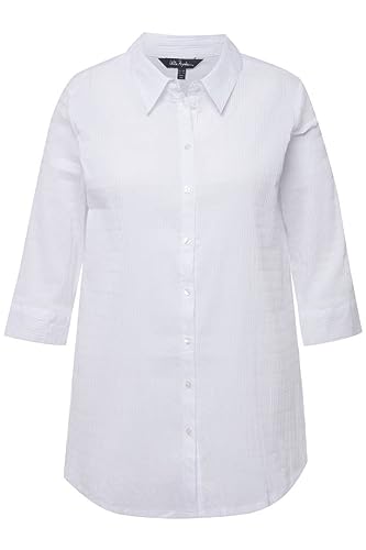Ulla Popken Damen Bubblebluse Blusen, Schneewittchen, 46-48 von Ulla Popken