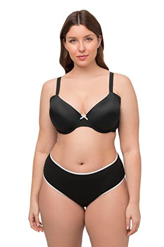 Ulla Popken Damen Bügel, Softschale, Anti-Muffin Effekt BH, Schwarz, 105B von Ulla Popken