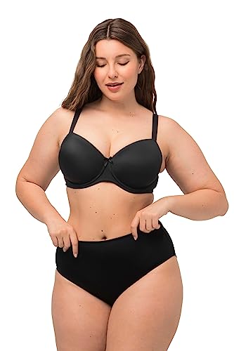 Ulla Popken Damen Bügel-BH, Softschale, Cup B-E, Schwarz, 105F EU von Ulla Popken