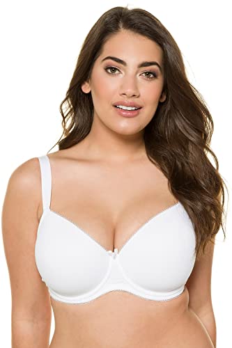 Ulla Popken Damen Bügel-BH, Softschale, Cup B-E, weiß, 110 von Ulla Popken