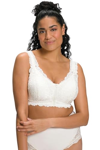 Ulla Popken, Damen, große Größen, Bralette, Spitze, Reißverschluss, ohne Bügel, Cup A/B und C/D von Ulla Popken