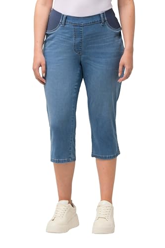 Ulla Popken Damen Capri Elastikbund, Sienna Jeans, Light Blue, W50 / L32 Ulla Popken Damen Capri Elastikbund, Sienna Jeans, Light Blue, W50 / L32 von Ulla Popken