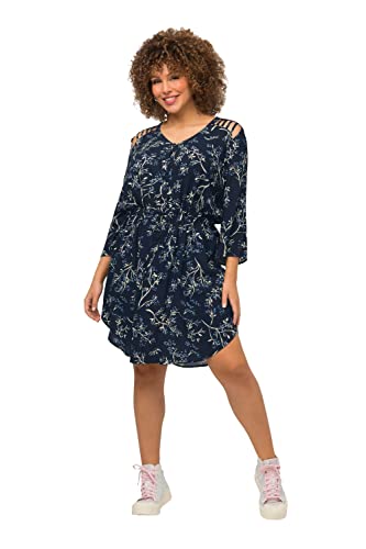 Ulla Popken Damen Cutout Detail an der Schulter und Druck Kleid, Marine, 50-52 Ulla Popken Damen Cutout Detail an der Schulter und Druck Kleid, Marine, 50-52 von Ulla Popken