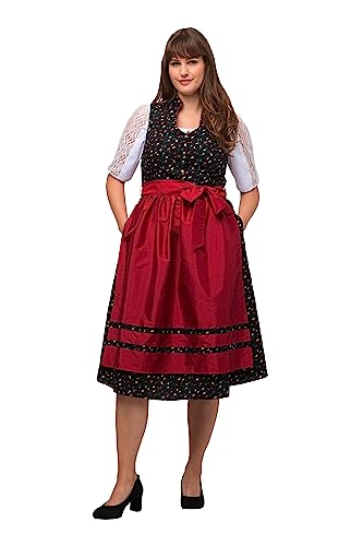 Ulla Popken Damen Dirndl Viola Knöpfe Kleid, schwarz, 42 von Ulla Popken