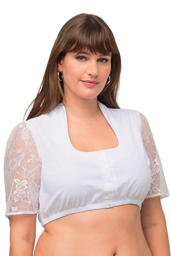 Ulla Popken Damen Dirndlbluse Schneewittchen Kragen Bluse, schneeweiß, 42 von Ulla Popken