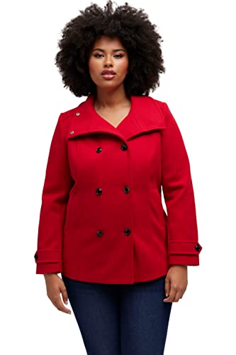 Ulla Popken Damen Doppelreiher Jacke, Salsa, 62-64 von Ulla Popken