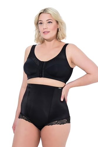 Ulla Popken Damen Entlastungs-BH Kelly, Ohne Bügel, Vorderverschluss, C -D BH, Schwarz, 100C EU von Ulla Popken