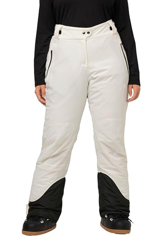 Ulla Popken Damen Funktionshose Skihose Wasserdicht, Uni Hose, schneeweiß, 42 von Ulla Popken