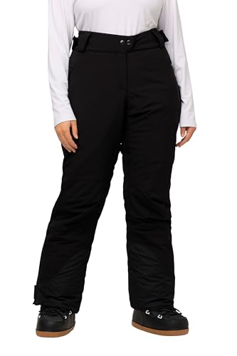 Ulla Popken Damen Funktionshose Skihose Wasserdicht, Uni Hose, schwarz, 42 von Ulla Popken