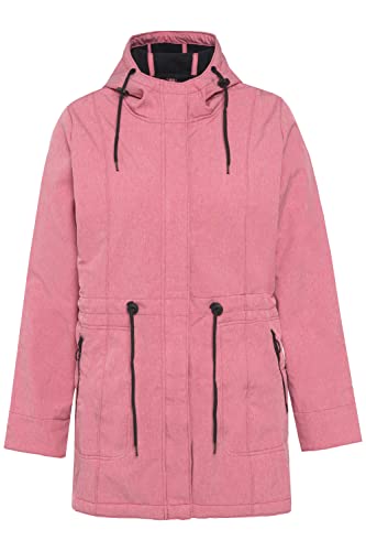 Ulla Popken Damen Funktionsjacke, Softshelljacke Gebondet mit Vlies Jacke, Rot, 42-44 Große Größen EU von Ulla Popken