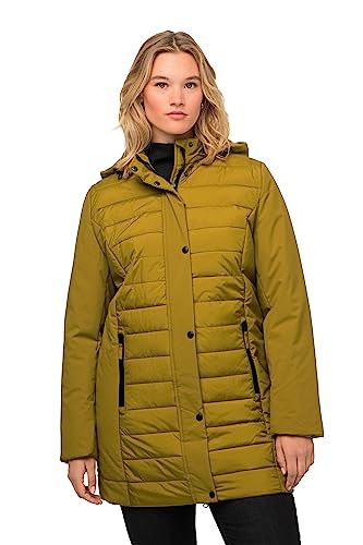 Ulla Popken, Damen, große Größen, Hybrid-Jacke, wasserabweisend, Stepp/Softshell, Kapuze von Ulla Popken