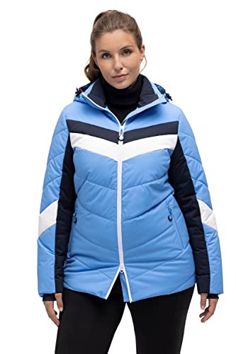 Ulla Popken Damen Funktionsskijacke Retro, wasserabweisend Jacke, pastellpetrol, 50-52 von Ulla Popken