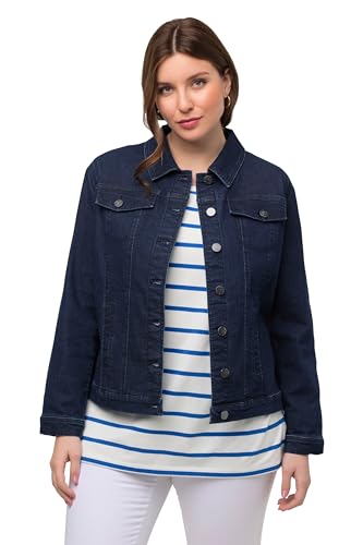 Ulla Popken Damen Größen, Jeansjacke, Blue Denim, 52 von Ulla Popken