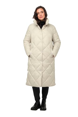 Ulla Popken Damen HYPRAR Mantel, graubeige, 54-56 von Ulla Popken