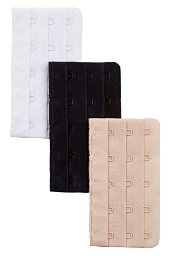 Ulla Popken Damen Bh-verlängerung, 3er-pack BH-Verlängerer, Multicolor, 42-48 EU von Ulla Popken