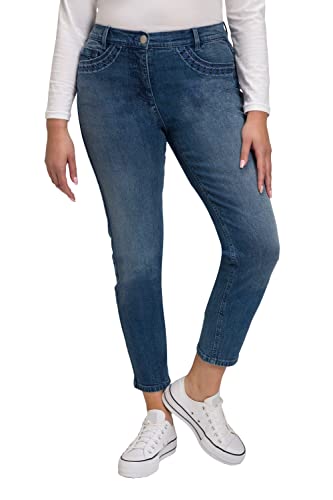 Ulla Popken Damen Hose, Sarah Jeans, Blue Denim, 36W / 32L von Ulla Popken