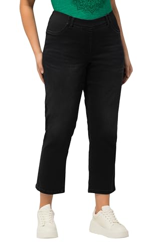 Ulla Popken Damen Jeans Denim, Black, W45 / L32 von Ulla Popken