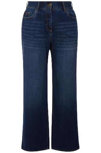 Ulla Popken Damen Jeans Mary, weites Bein, 5-Pocket-Schnitt, Komfortbund, blau, 104 Ulla Popken Damen Jeans Mary, weites Bein, 5-Pocket-Schnitt, Komfortbund, blau, 104 von Ulla Popken