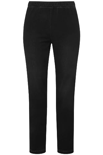 Ulla Popken Damen Jersey-Jeans Hose, Black, 40W x 32L von Ulla Popken