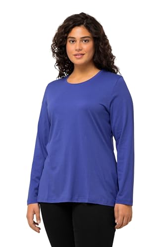 Ulla Popken Damen Langarm T-Shirts, blau lila, 42-44 von Ulla Popken