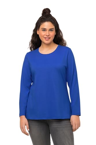 Ulla Popken Damen Langarm-shirt T-Shirt, Royalblau, 54-56 EU Ulla Popken Damen Langarm-shirt T-Shirt, Royalblau, 54-56 EU von Ulla Popken