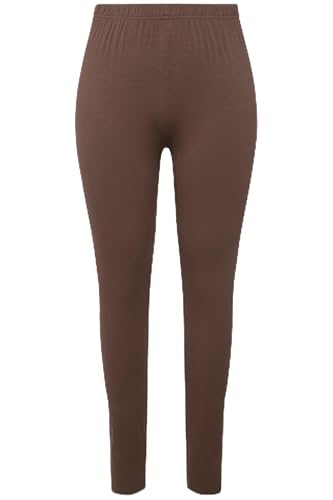 Ulla Popken Damen Leggings Hose, Nougatbraun, W56 / L32 von Ulla Popken