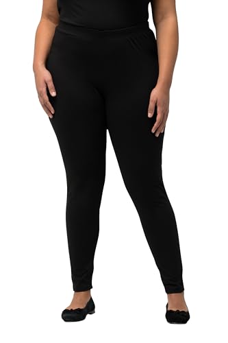 Ulla Popken Damen Leggings Hosen, schwarz, 45W / 32L von Ulla Popken