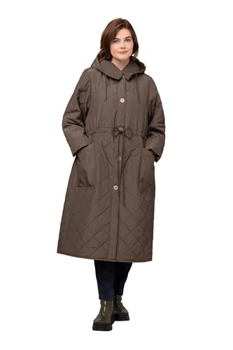 Ulla Popken Damen Light Padded Coat Mäntel, moosgrün, 58-60 von Ulla Popken