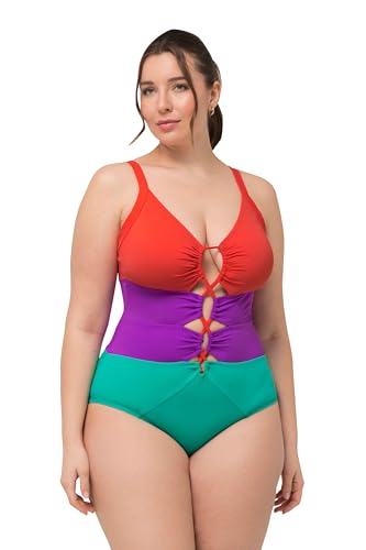 Ulla Popken Damen Lisa, Colourblock Badeanzug, Helles Seegrün, 52 Ulla Popken Damen Lisa, Colourblock Badeanzug, Helles Seegrün, 52 von Ulla Popken