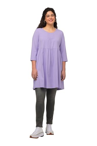 Ulla Popken Damen Longtunika mit Druck, A-LINE Tunika, Lavendel, 46-48 von Ulla Popken