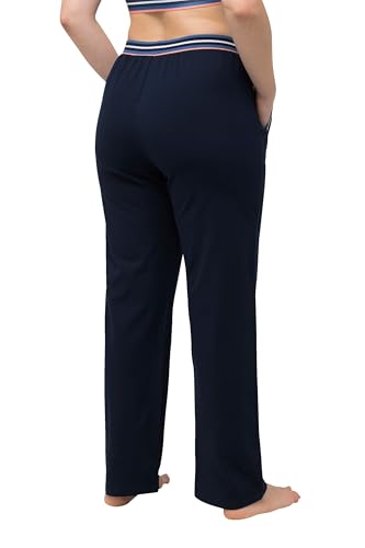 Ulla Popken Damen Loungewear Hose, Nachtblau, W32 / L32 von Ulla Popken