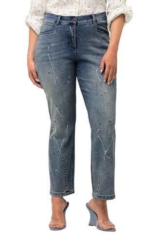 Ulla Popken Damen Mandy Jeans, Blau, 47W / 32L von Ulla Popken