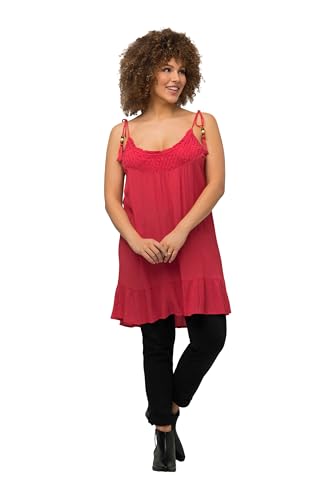 Ulla Popken Damen Mit Struktur Top, Himbeere, 54-56 EU von Ulla Popken