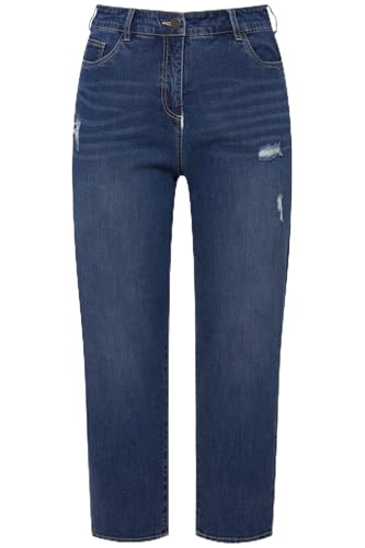 Ulla Popken Damen Mom Jeans, Blue Denim, W36 / L32 von Ulla Popken