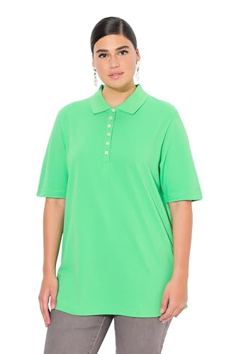 Ulla Popken Damen Poloshirt, Piqué, Polokragen, Samt-Knopfleiste, Halbarm T-Shirts, Mintgrün, 62-64 EU Ulla Popken Damen Poloshirt, Piqué, Polokragen, Samt-Knopfleiste, Halbarm T-Shirts, Mintgrün, 62-64 EU von Ulla Popken