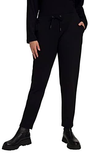 Ulla Popken Damen Punto di Roma Pants Hose, Schwarz, 45W / 32L von Ulla Popken