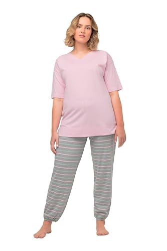 Ulla Popken Damen Pyjama, Dreams Schlafanzüge, betongrau, 46-48 von Ulla Popken