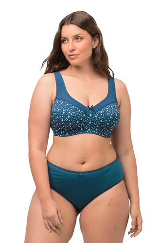 Ulla Popken Damen Relief-Bra, Stardust BH, Dunkles Petrol, 125D von Ulla Popken