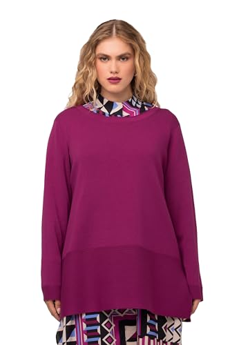 Ulla Popken Damen Schlitzen Pullover, dunkler Flieder, 42-44 von Ulla Popken