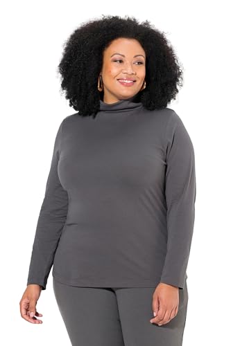 Ulla Popken Damen Shirt, Rollkragen, Slim, Langarm, Graphitgrau, 54/56 Ulla Popken Damen Shirt, Rollkragen, Slim, Langarm, Graphitgrau, 54/56 von Ulla Popken