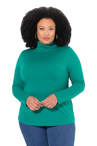 Ulla Popken Damen Shirt, Rollkragen, Slim, Langarm Basic-Shirtrolli, Smaragd Grün, 58-60 EU Ulla Popken Damen Shirt, Rollkragen, Slim, Langarm Basic-Shirtrolli, Smaragd Grün, 58-60 EU von Ulla Popken