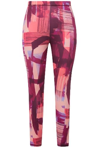 Ulla Popken Damen Ski Funktionslegging Abstrakt Leggings, Purpurrot, 46-48 von Ulla Popken