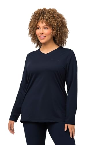 Ulla Popken Damen Ski-Funktionsshirt, Loop T-Shirt, Marine, 58-60 von Ulla Popken