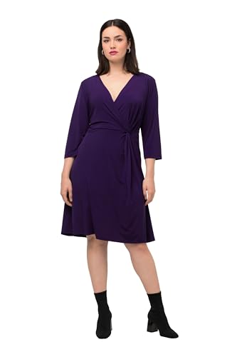 Ulla Popken Damen Slinky Knoten Kleid, tiefes violett, 42-44 von Ulla Popken