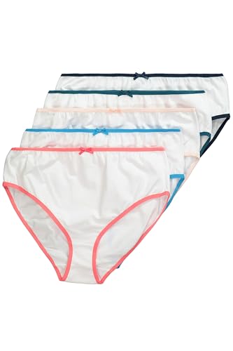 Ulla Popken Damen Slips, 5er-Pack Slip, schneeweiß, 48-50 von Ulla Popken