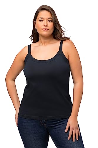 Ulla Popken Damen Spaghetti-Top Top, marine, 54-56 von Ulla Popken