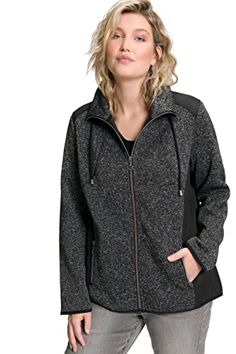 Ulla Popken, Damen, große Größen, Strickfleece Jacke von Ulla Popken